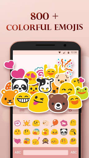 Rose Gold Keyboard Theme स्क्रीनशॉट 2