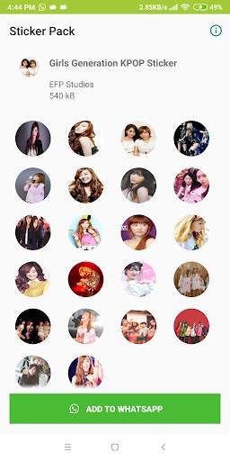 Girls Generation Sticker Pack for WhatsApp screenshot 2
