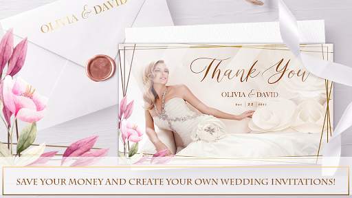 Wedding Invitation Photos with Text screenshot 1