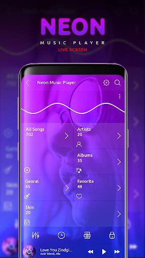 Neon Music Player - Neon Player screenshot 2