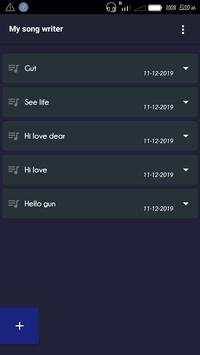 Song writer- pro screenshot 1