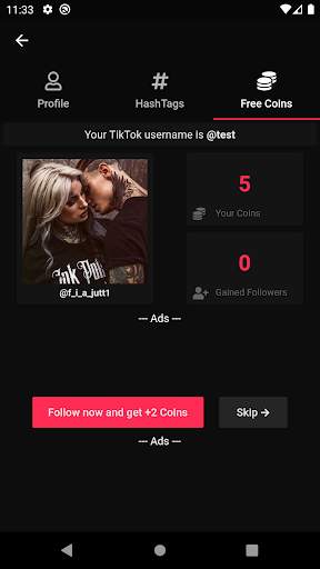 Tiktik - Free Followers Fans & Hashtags screenshot 3