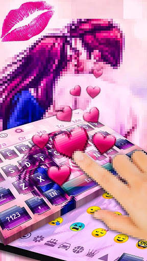 Pixel lãng mạn Ngày Valentine Chủ đề screenshot 3