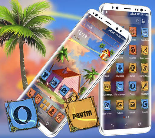 Dream Island House Launcher Theme screenshot 2