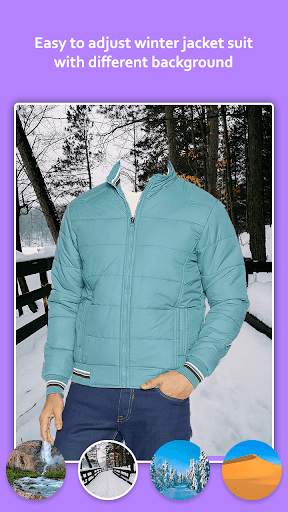 Man Winter Jacket Photo Editor screenshot 4