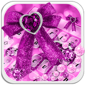 Pink Diamond Bow Keyboard icon