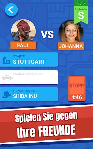 Stadt Land Fluss - Wortspiel für zwei Spieler screenshot 7