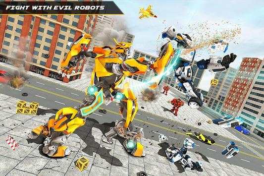 Air Robot Shark – Flying Robot Transforming Games screenshot 1