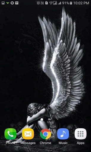 Sad Angel Live Wallpaper screenshot 2
