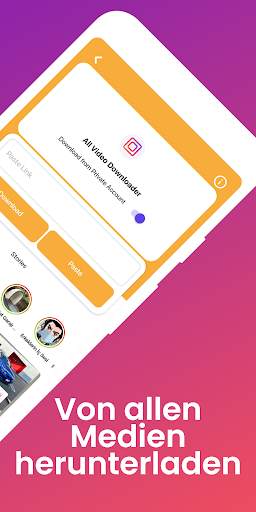Video Downloader - Aus allen sozialen Medien screenshot 2