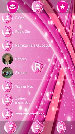 Dialer Theme Sparkling Pink screenshot 4