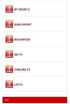 Sport TV Channels स्क्रीनशॉट 2