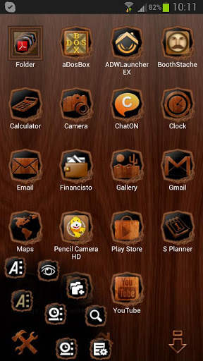 Next Launcher Wood Theme screenshot 3