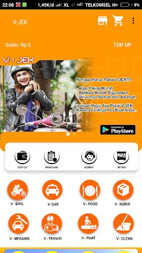 V-JEK Ojek Online screenshot 2