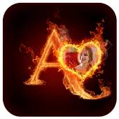 3D Fire Text Photo Frames 1.5