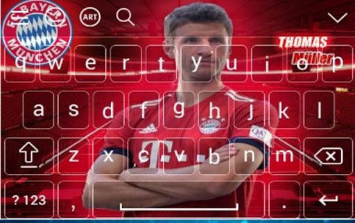 Thomas Muller Theme Keyboard स्क्रीनशॉट 3