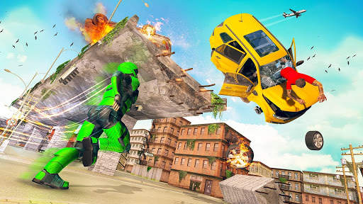 Light Flying Speed Superhero: Rescue Robot Games screenshot 5