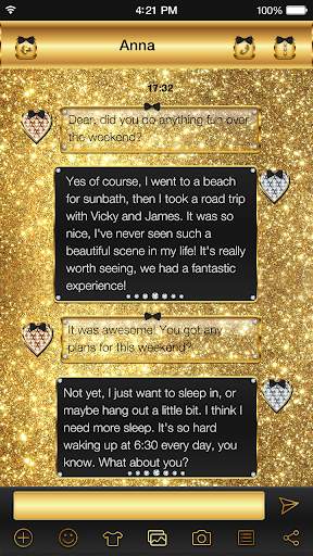 Gold Glitter Emoji Keyboard screenshot 4