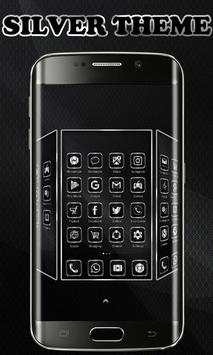 Silver Launcher Theme Free screenshot 4