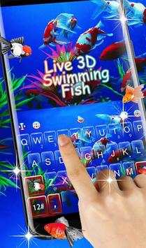 Live 3D Swimming Fish Keyboard Theme screenshot 2