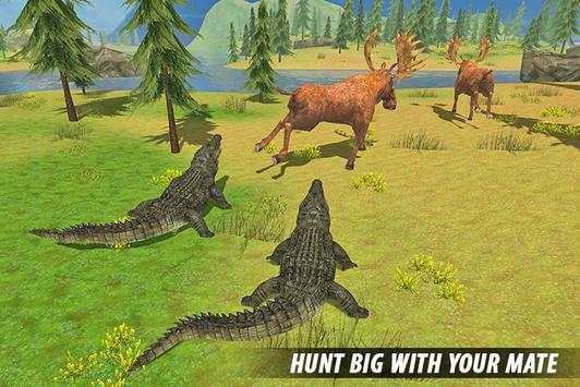 Crocodile Attack Sim: Wild Animal Family Games screenshot 4
