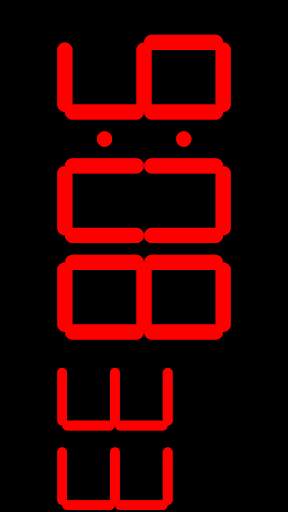 Digital Clock Seconds screenshot 1