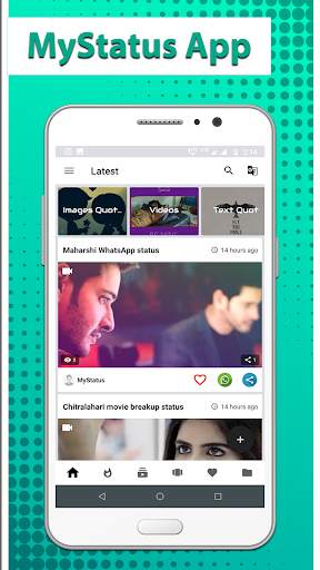 MyStatus App - Status Videos Quotes & Status Saver screenshot 1