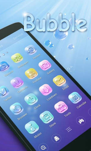 Bubble GO Launcher Theme screenshot 1