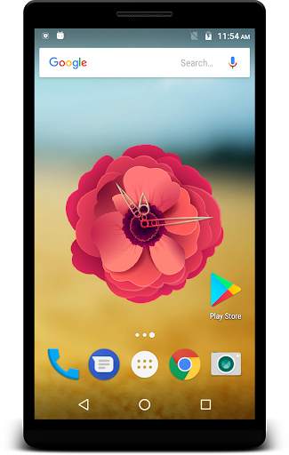 Flower Clock Live Wallpaper screenshot 2
