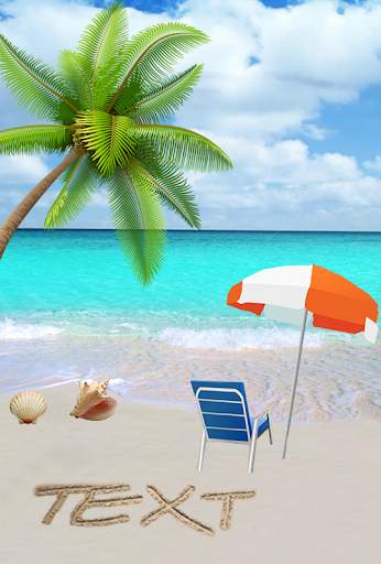 Write Name On Sand beach message with sea wave screenshot 4