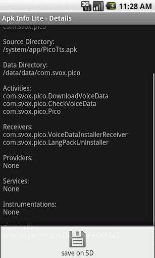 Apk Info Lite screenshot 3