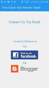 Free iCloud And Network Unlock 4 تصوير الشاشة