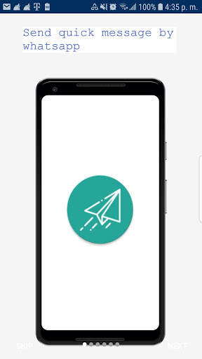 Send quick message by whatsapp screenshot 1