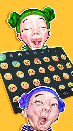 Funny Faces Emoji स्टिकर्स स्क्रीनशॉट 3