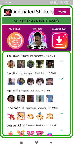 SUNAPANA : Tamil Animated Stickers For WAStickers screenshot 6