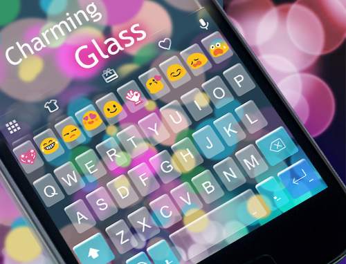 Charming Glass Emoji Keyboard screenshot 5