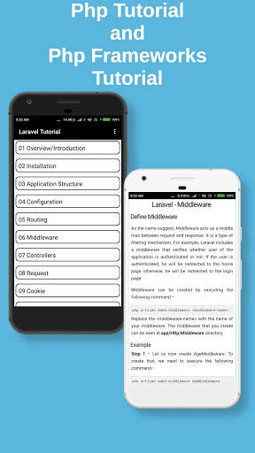 Php and Php Framework Tutorials screenshot 6