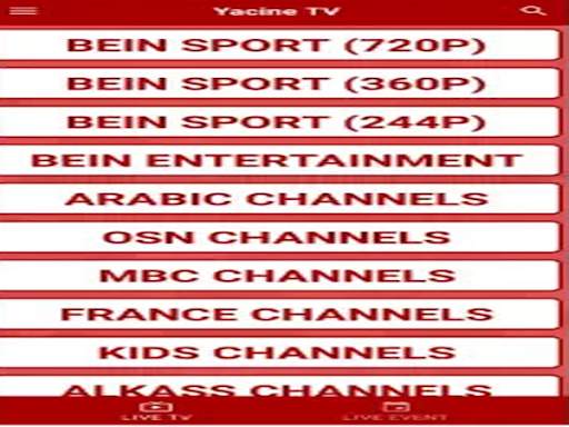 Yacine Tv lite APk بث مباشر screenshot 3