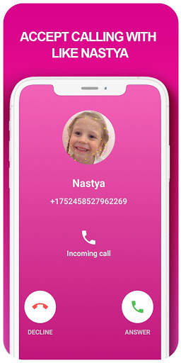 fake call and live chat Nastya -prank screenshot 4