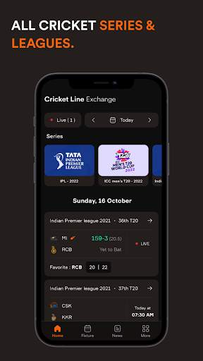 Cricket line Exchange LiveLine screenshot 1