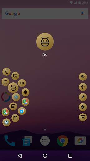 fooView Theme - Black Golden screenshot 2