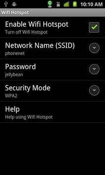 Wifi Hotspot & USB Tether Lite screenshot 1