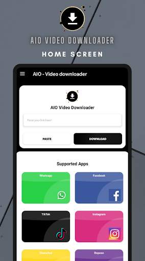 Social Video Downloader App - 2021 screenshot 1