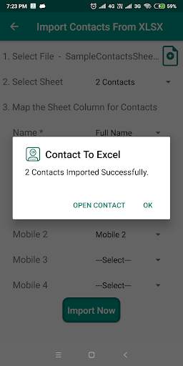 Contact To Excel screenshot 7