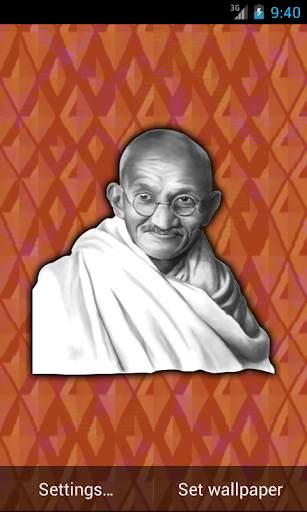 Mahatma Gandhi Live Wallpaper screenshot 3