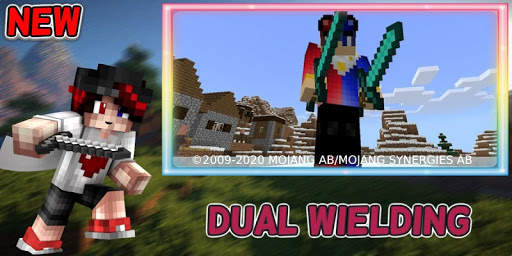 Dual Wielding Mod   Custom Shields for MCPE screenshot 1