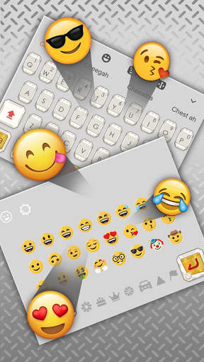 Cute Funny robot Keyboard theme screenshot 3
