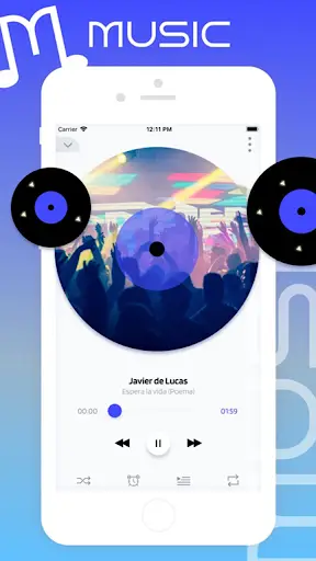 Music player for Android 1 تصوير الشاشة