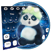 Dreamy Galaxy Panda Keyboard Theme icon