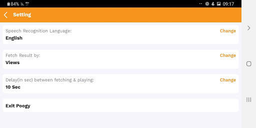 Poogy | YouTube Multi-Language Voice Command App screenshot 4